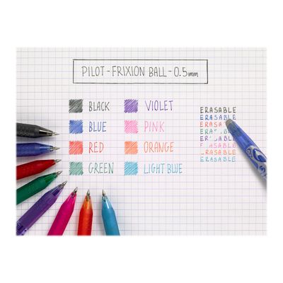 Pilot Frixion Ball - Roller effaçable - 0,5 mm - bleu