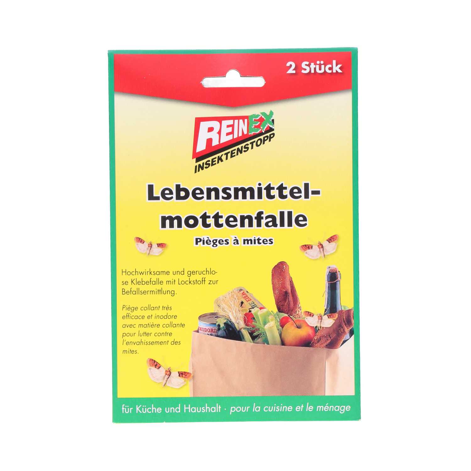 Reinex Lebensmittelmottenfalle insektizidfrei 2er