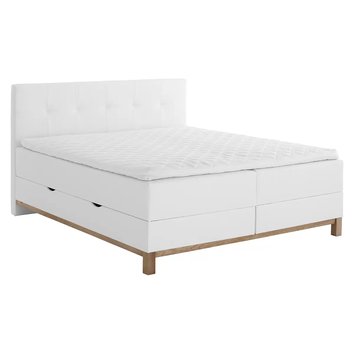 Boxspringbett CATANIA 180x200 weiss
