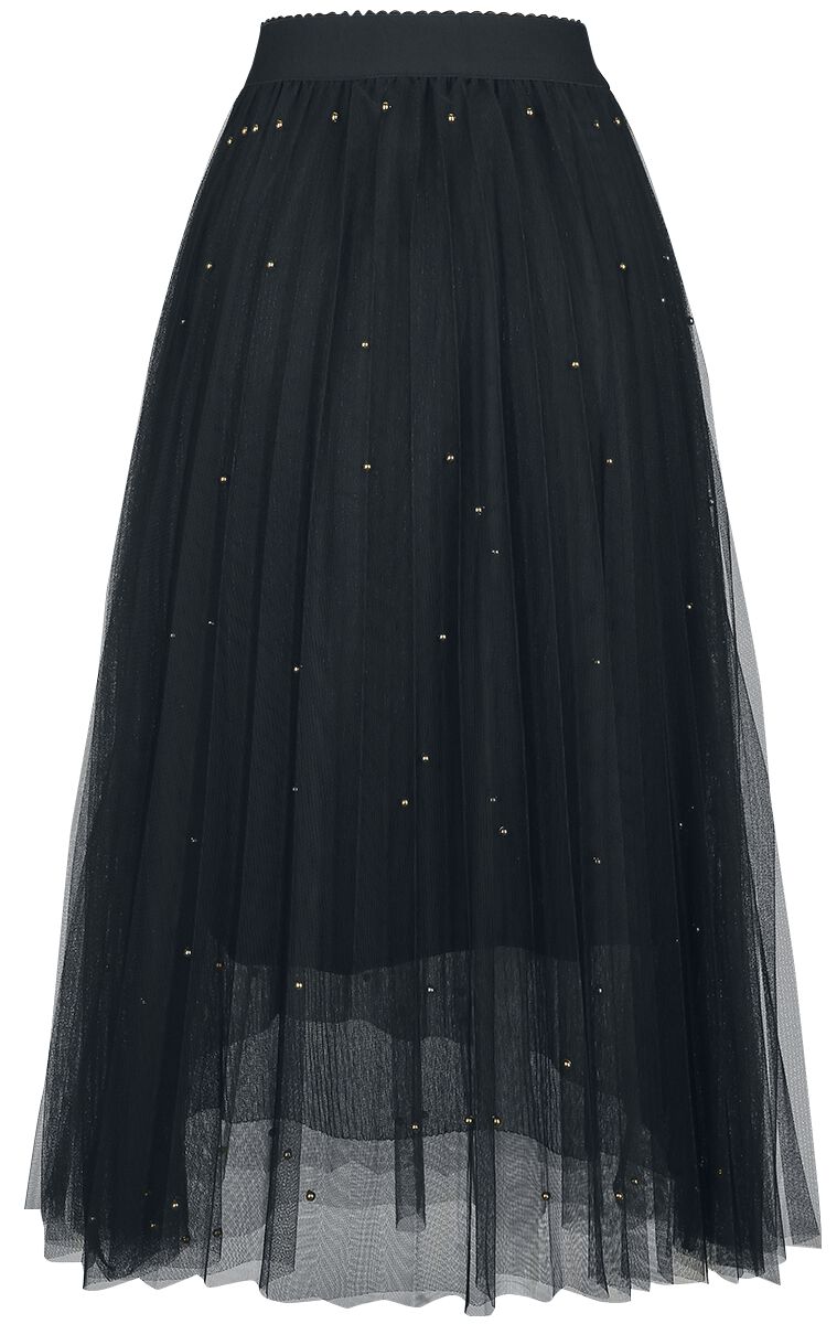Jupe En Voile Clouté Sophia | Banned Retro Jupe mi-longue