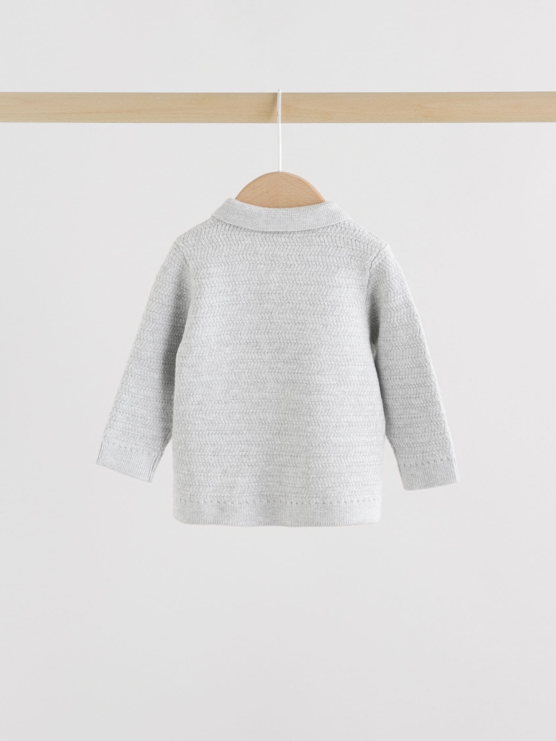 Grijs - Babyset met gebreide trui en legging (0mnd-2jr)
