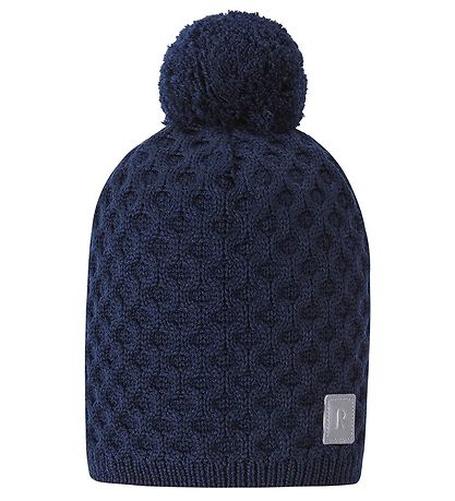 Reima Mütze m. Fleece - Wolle/Polyester - Nyksund - Navy m. Pom-
