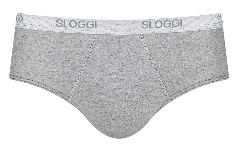 Sloggi Men Basic Midi Slip 2 Pack Grijs 4 1 stuk