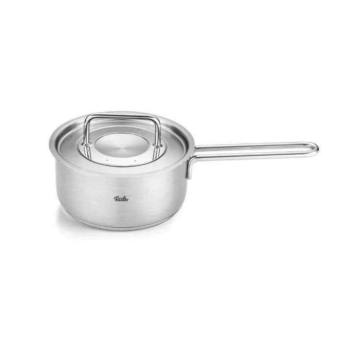 Fissler Pure Collection Stielkasserolle 16 cm mit Metalldeckel
