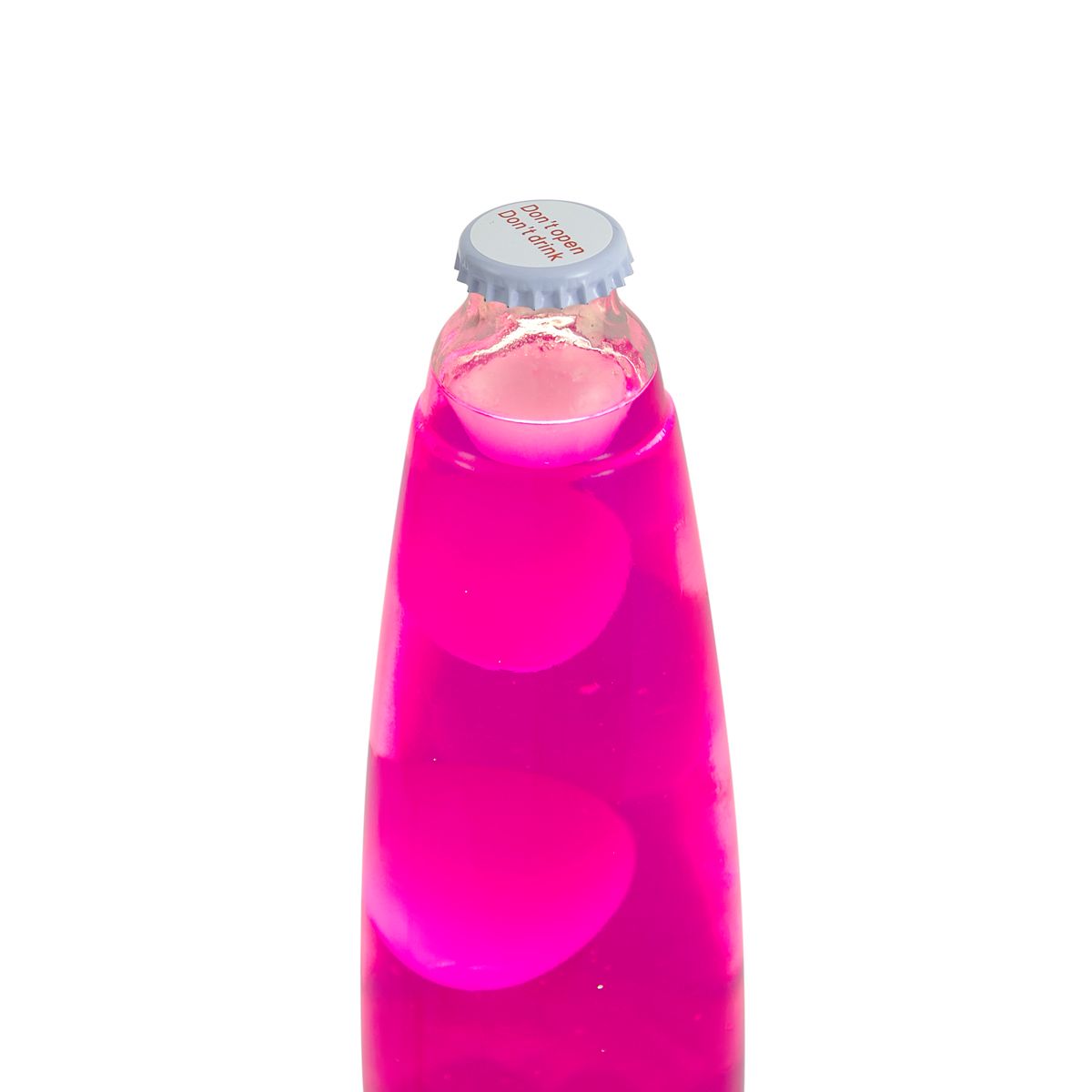 Lavalamp roze met witte wax incl. LED - Molten Lava