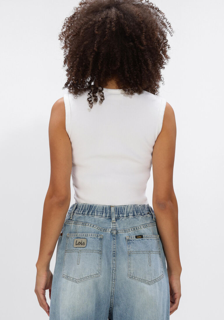 witte axel arigato truien/vesten scoop ribbed tank