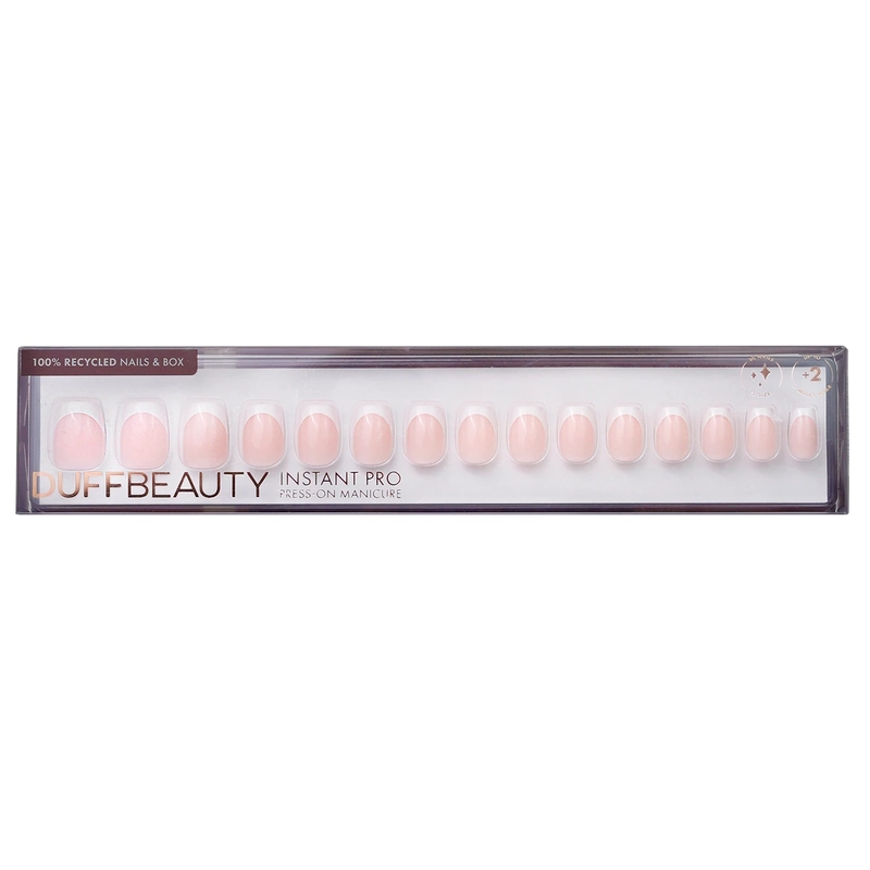 DUFFBEAUTY Reusable Instant Press-on Manicure Classic 30 Pieces - French Square