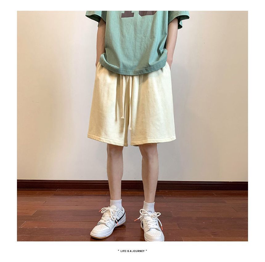 FOEV - Shorts met hoge taille en wijde pijpen