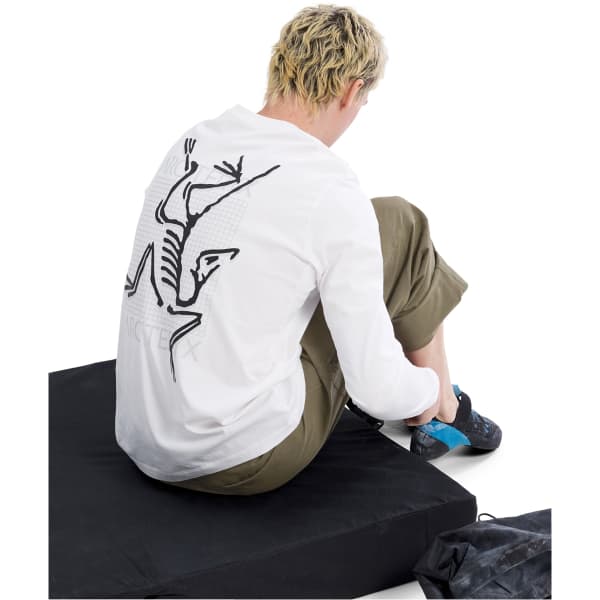 T-shirt randonnée ARC'TERYX ARC BIRD LOGO LS M WHITE LIGHT