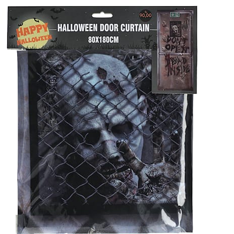 Halloween dørforhæng 180x80 cm - flere varianter - assorteret