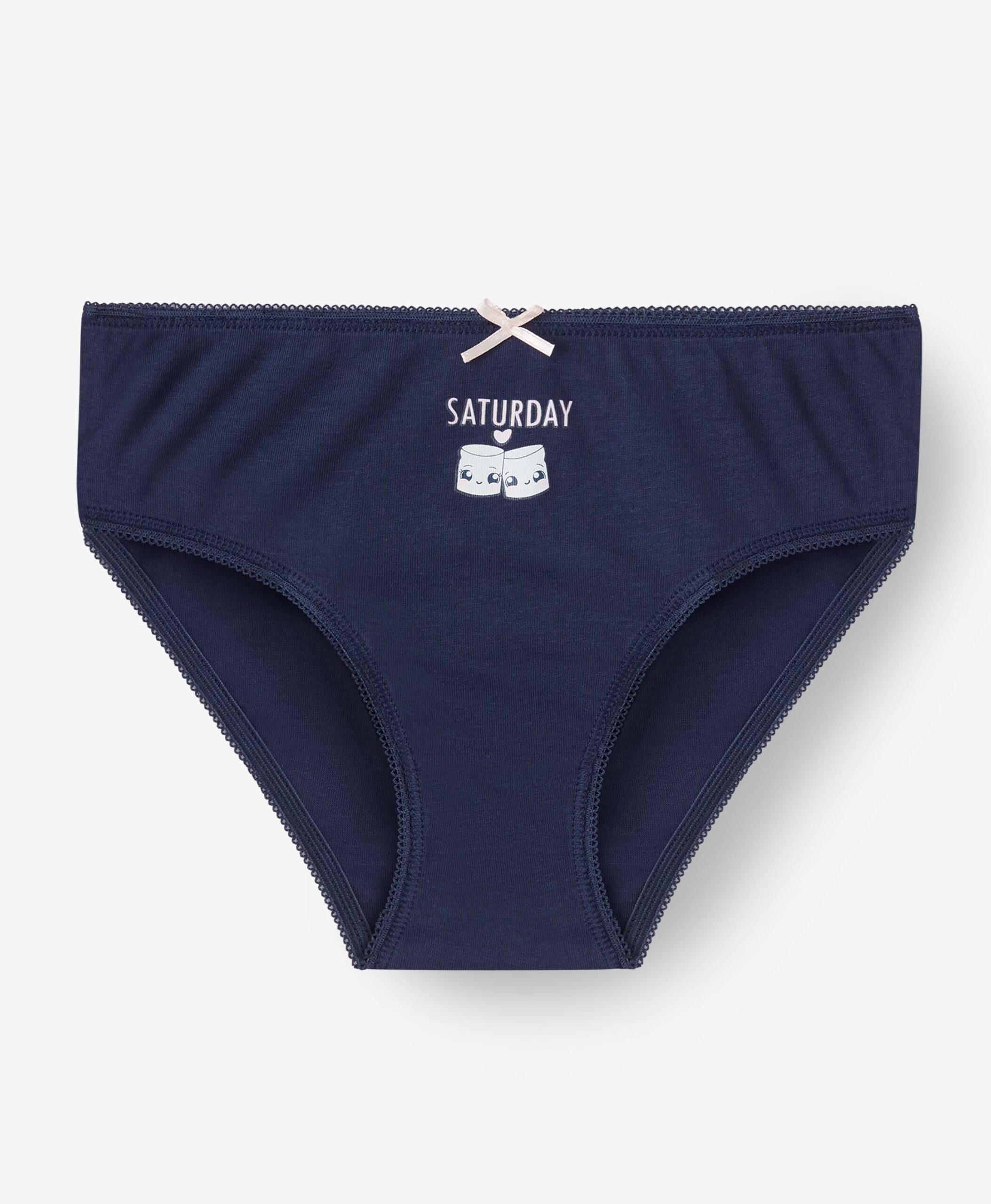 Unterhosen für Mädchen, 100% Baumwolle, 7er-Pack