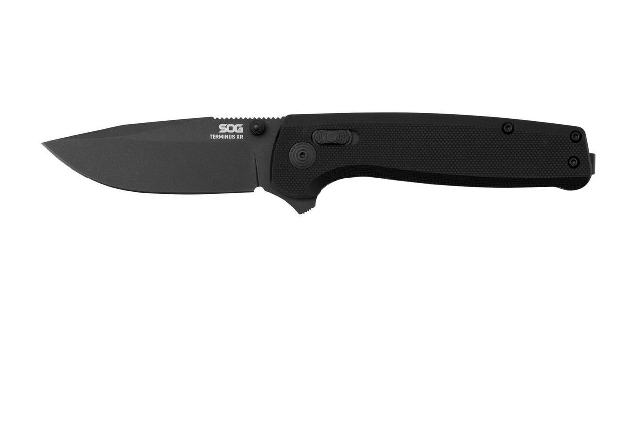 SOG Terminus XR, TM1027-BX, BLACK TiNi, Black G10 zakmes