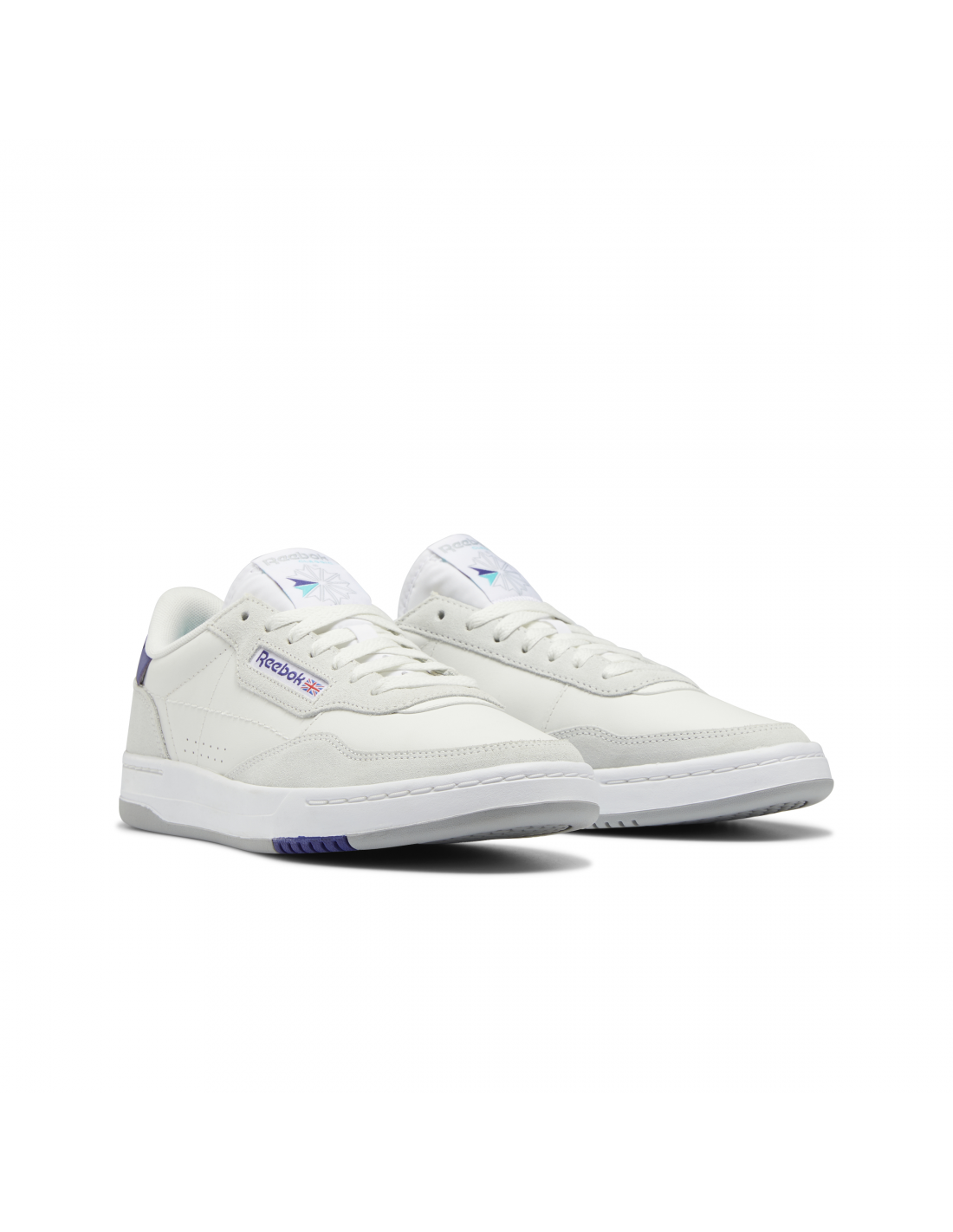reebok Sneakers Homme Court Peak cuir Blanc/Bleu