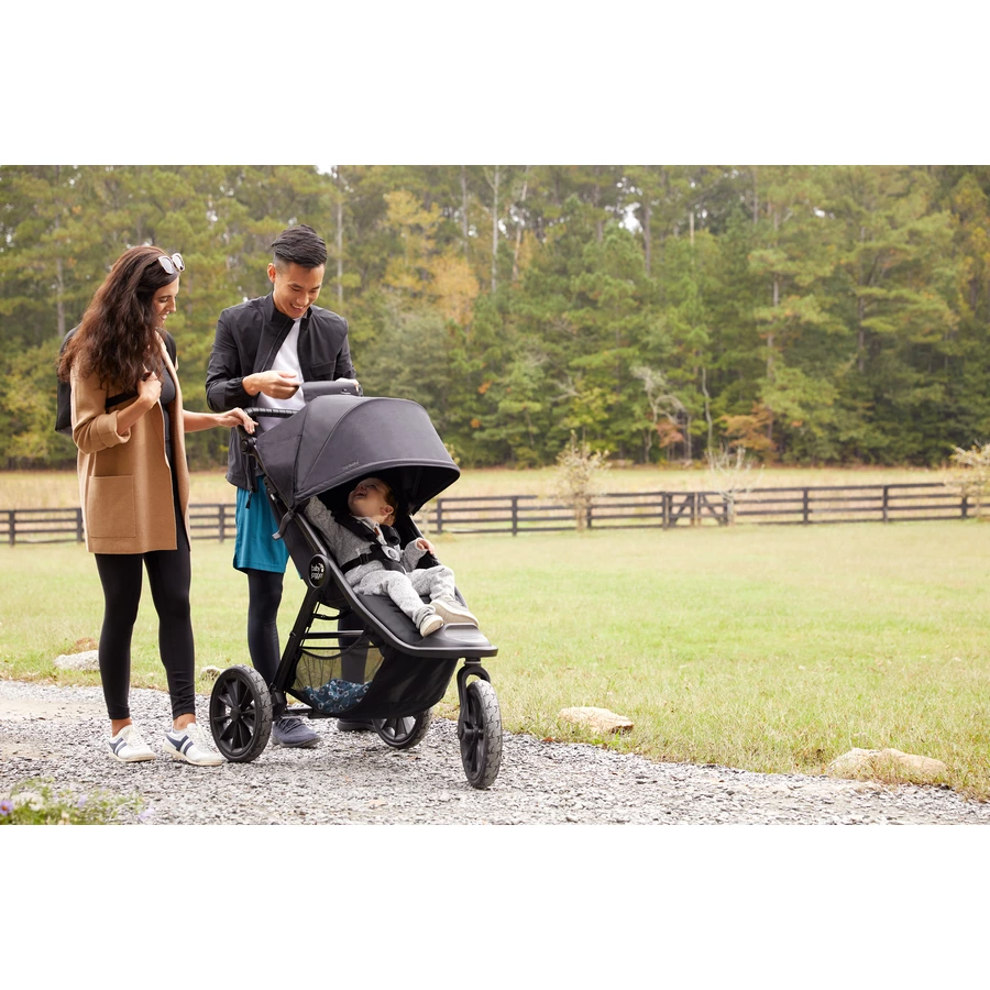baby jogger Kombi-Kinderwagen City Elite 2 Opulent Black inklusive Babywanne, Sicherheitsbügel und Wetterschutz
