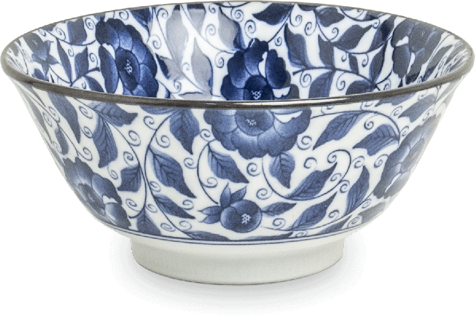 Japanse Blauw Porselein Rijstkom 15cm