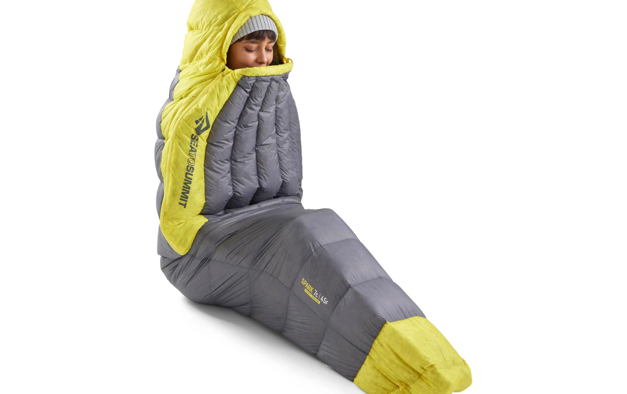 Spark Women's 7C/45F R Polyester, Gelb/Grau<br>Mumienschlafsack
