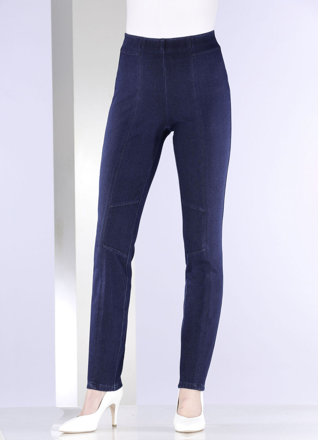 Jersey-Hose in Denim-Optik