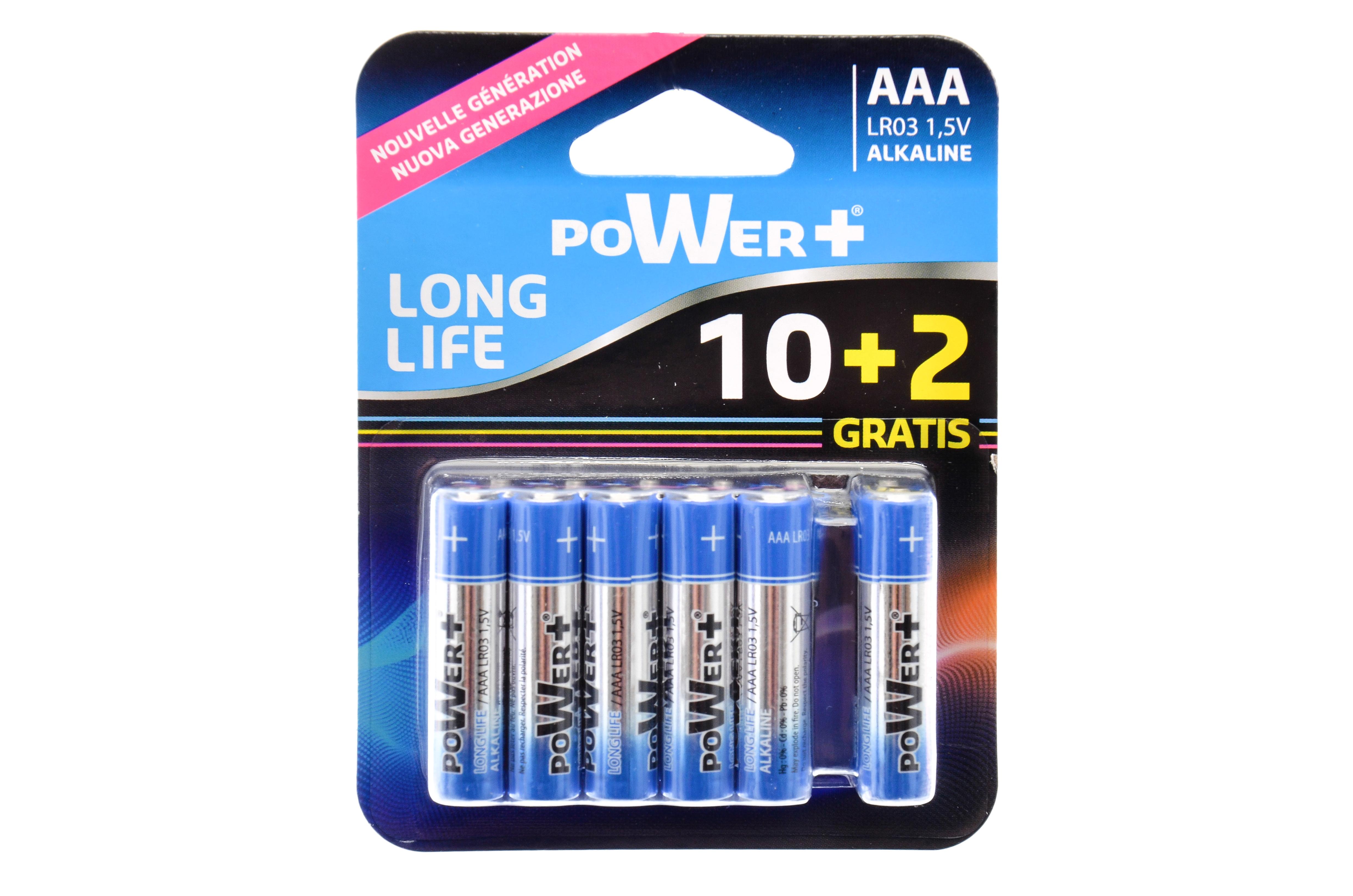 LR03 12 PILES EN BLISTER
