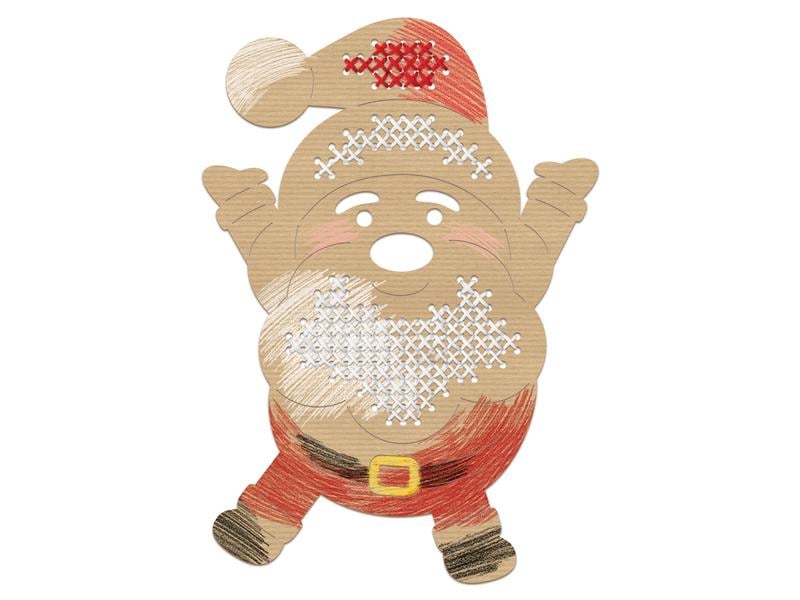 URSUS Bastelset Kreuzstich-Motive Weihnachten 12 Stück Strickset für weihnachtliche Kreuzstich Motive