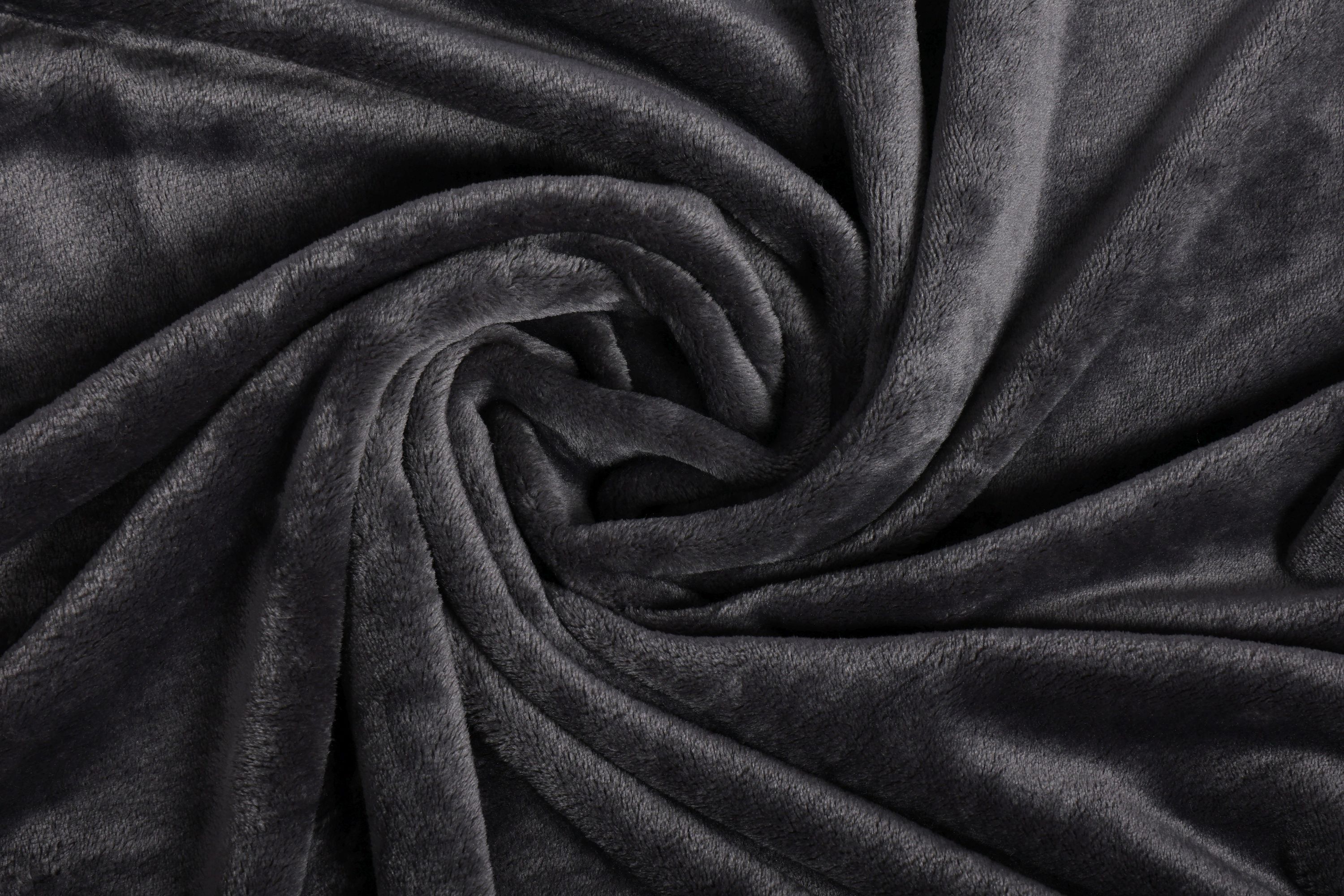 Kuscheldecke 220 x 240 cm anthrazit