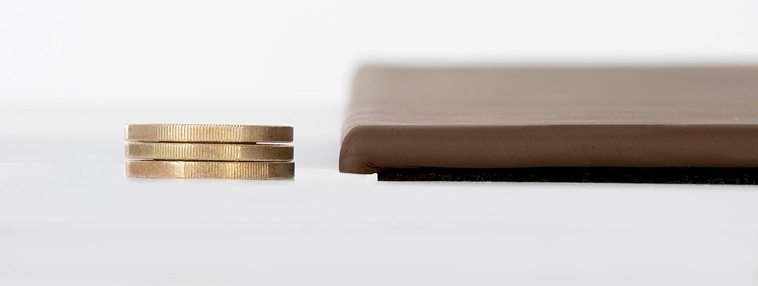 Schreibtischunterlage 680 x 490 mm Leder mit Kantenschutz gewinkelt / 90° abgewinkelt braun für USM HALLER TISCH