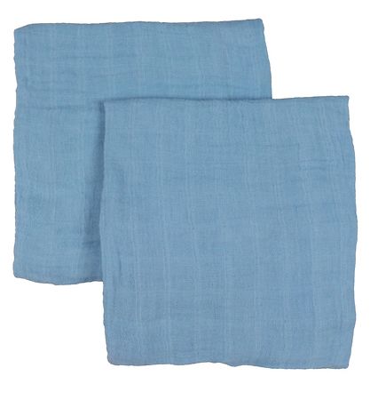 Pippi Baby Spucktücher - Organic - 8er Pack - 65x65 cm - Air Blu