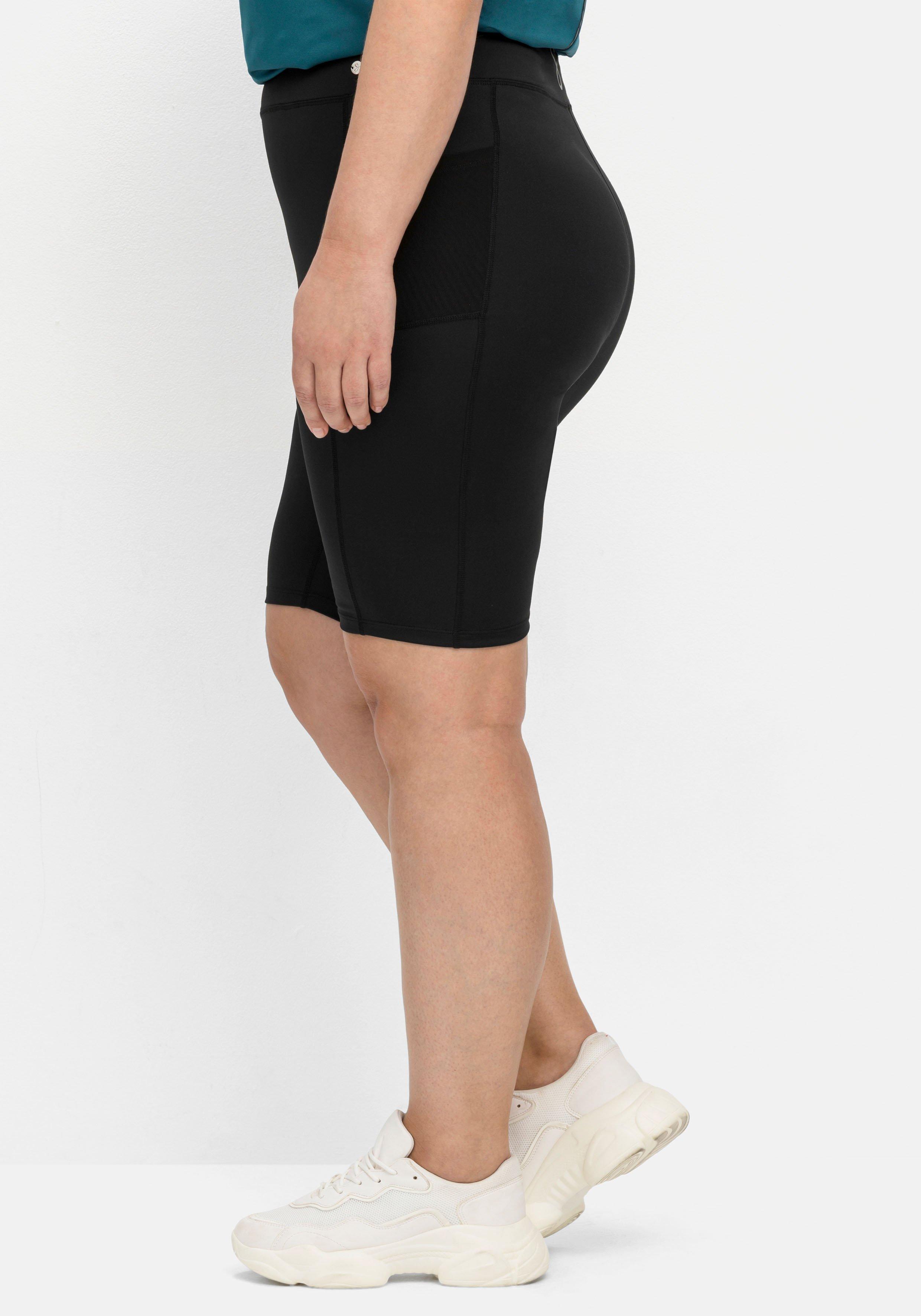Radlerhose aus Funktionsmaterial, mit Mesh-Taschen