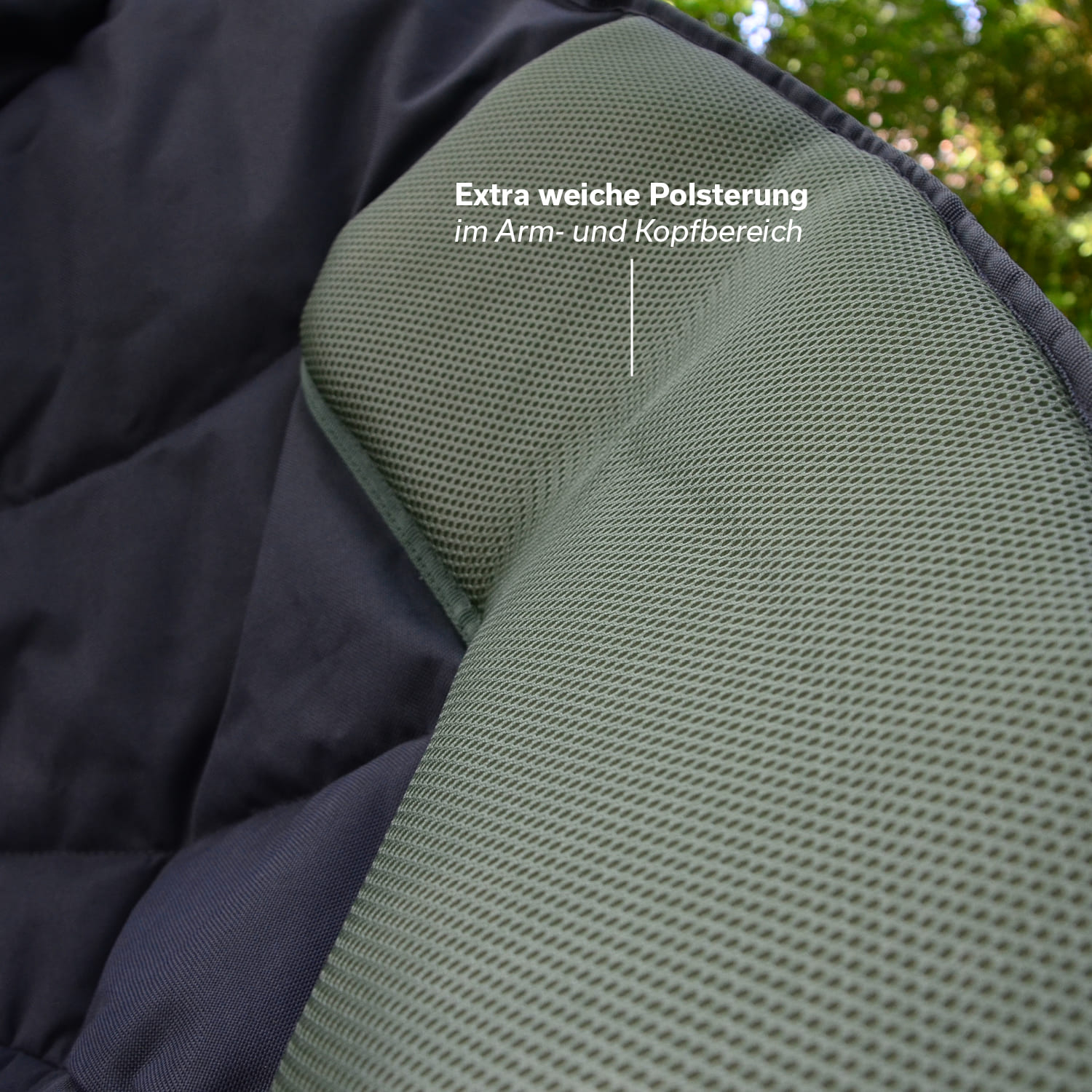 Skandika Moonchair Deluxe XXL groene Vouwstoel