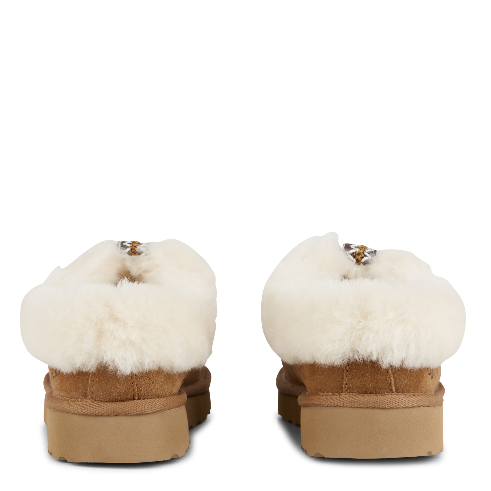 TASMAN ALPINE - Chaussons effet cuir velours et fourrure | Marron