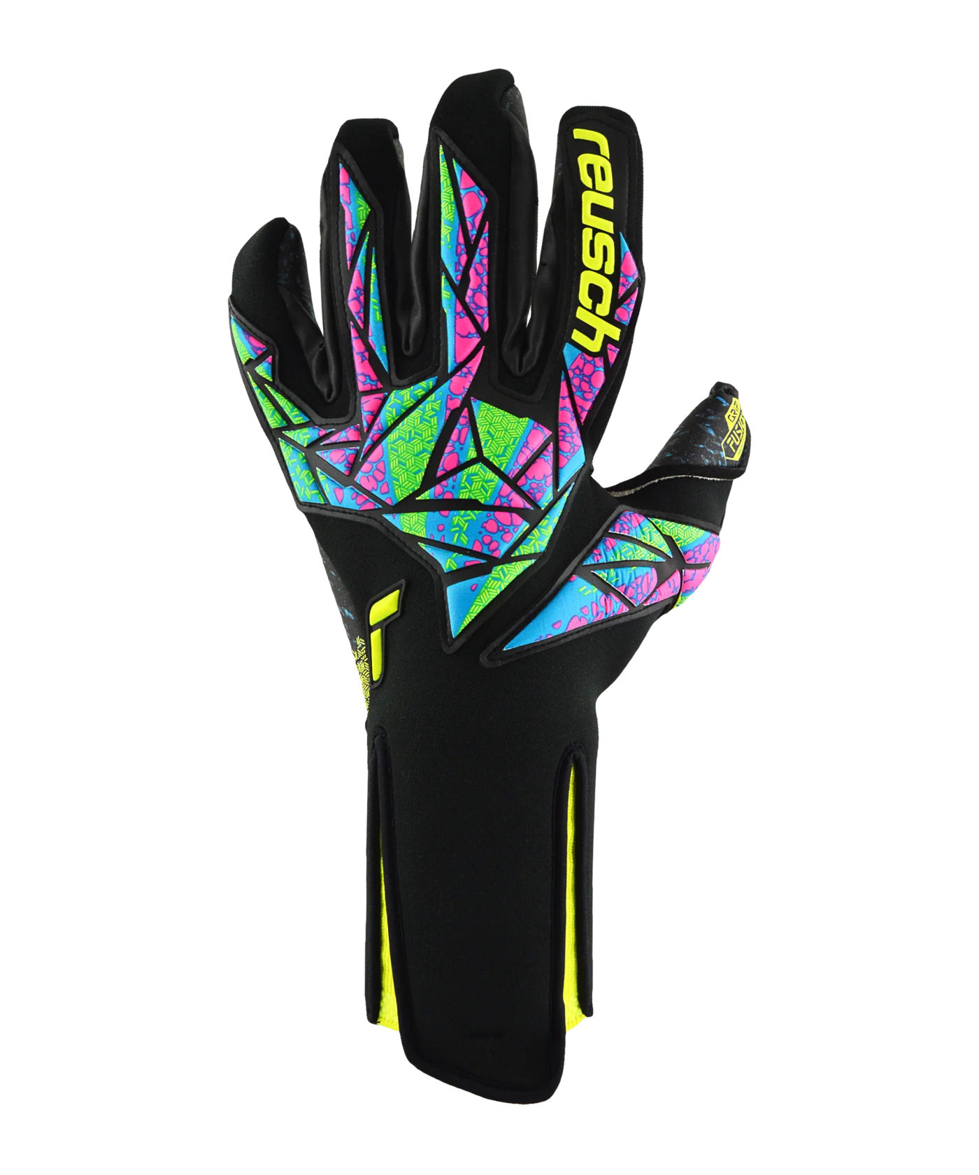 Reusch Attrakt Fusion TW-Handschuhe Strapless 2024 Schwarz Gelb F7052