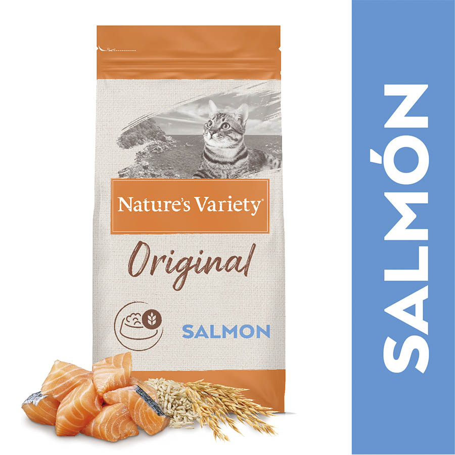 Ração para Gatos Adultos Nature's Variety Original com Salmão Esterilizado