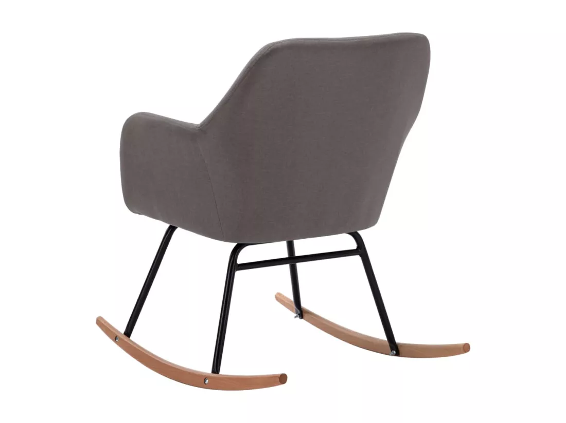 Chaise à bascule Gris clair Tissu