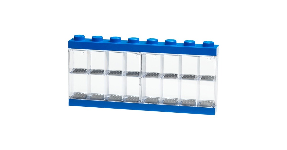 Room CopenhagenLEGO Minifiguren Display Case 16 blauw opbergdoos  (Blauw)