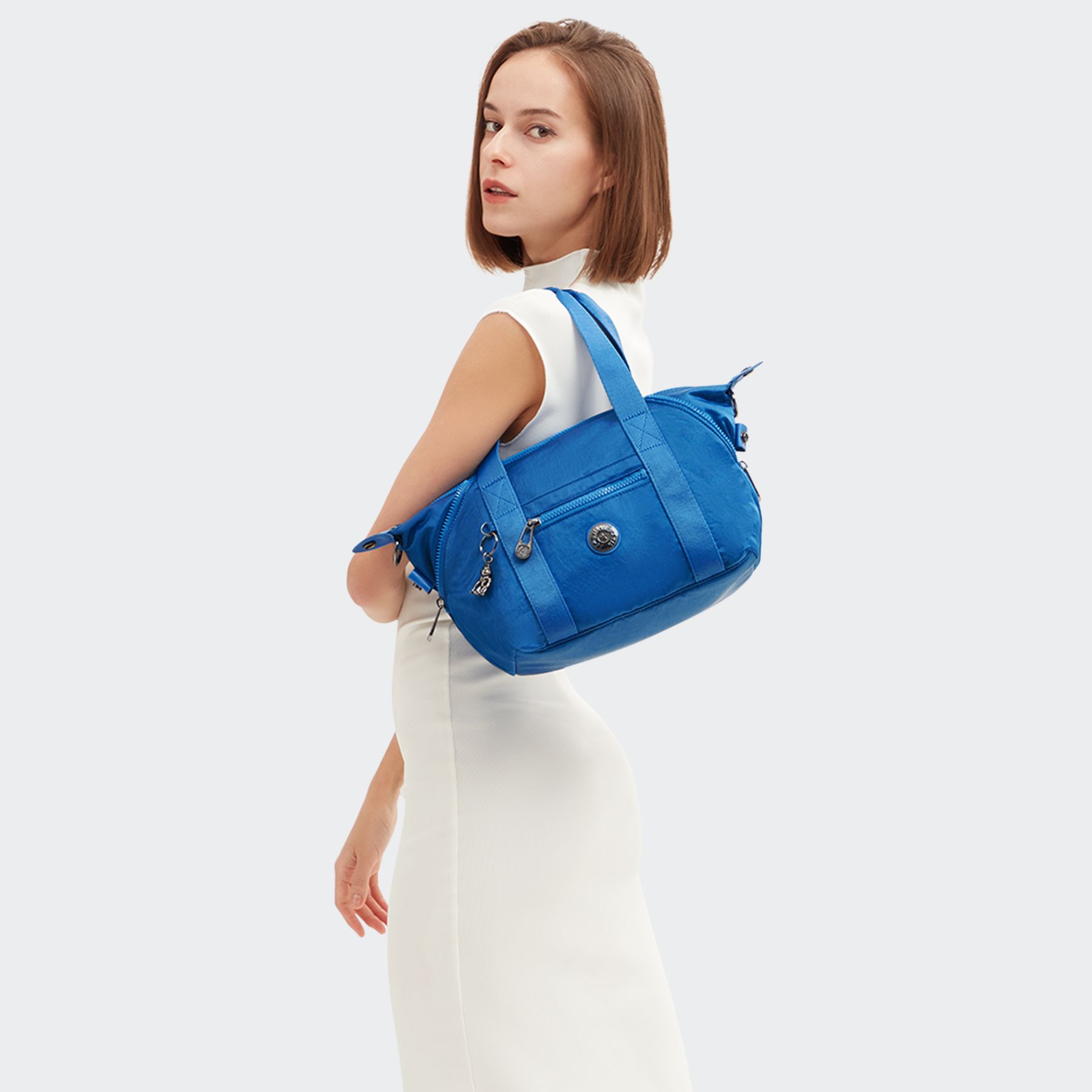 ART MINI Mini Fourre-Tout De Voyage Avec Bandoulière Détachable - Satin Blue