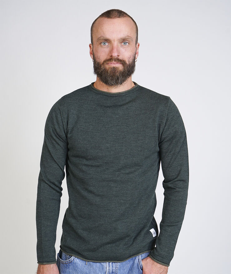 ELSK LØNNERUP MEN'S KNIT 210 dark moss