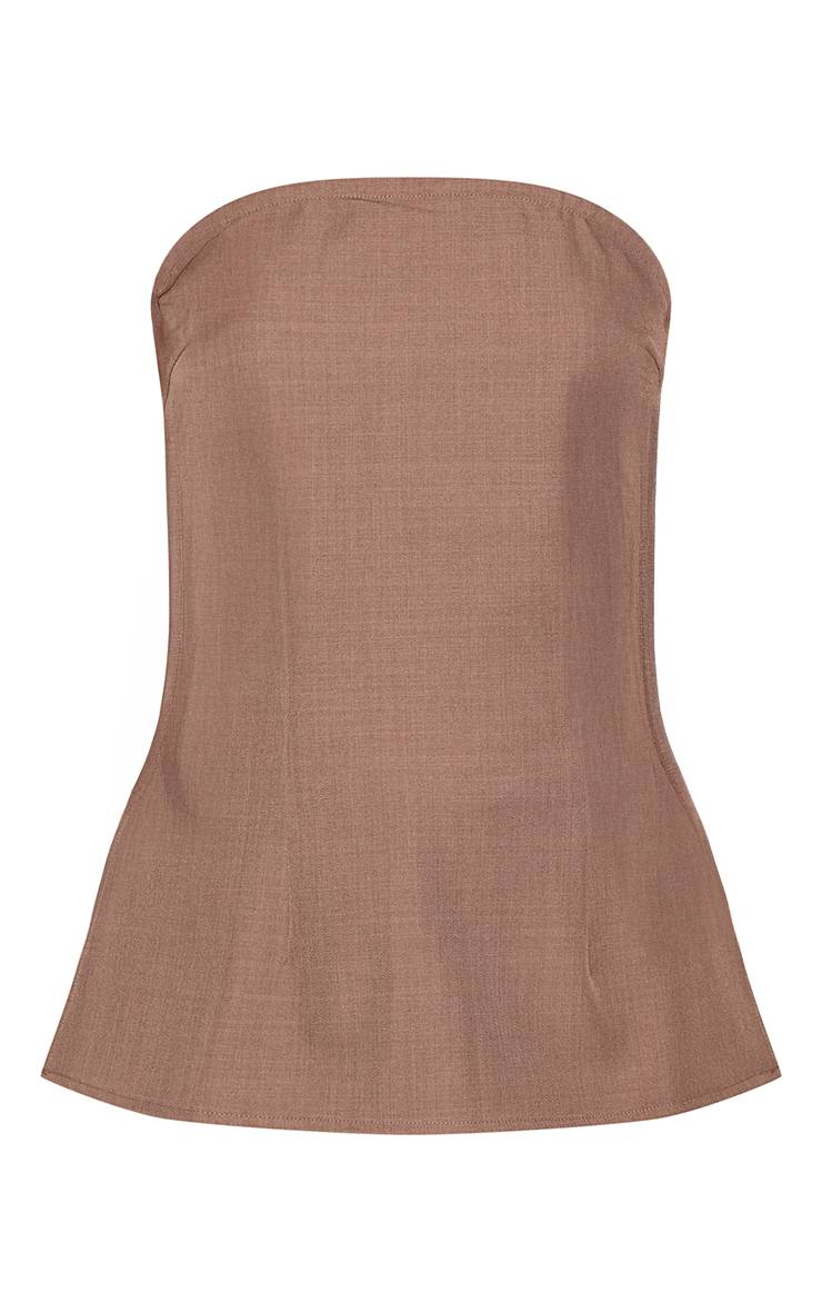 Champignon Top Bandeau Long Cintré Pour Femmes Grandes Tailles