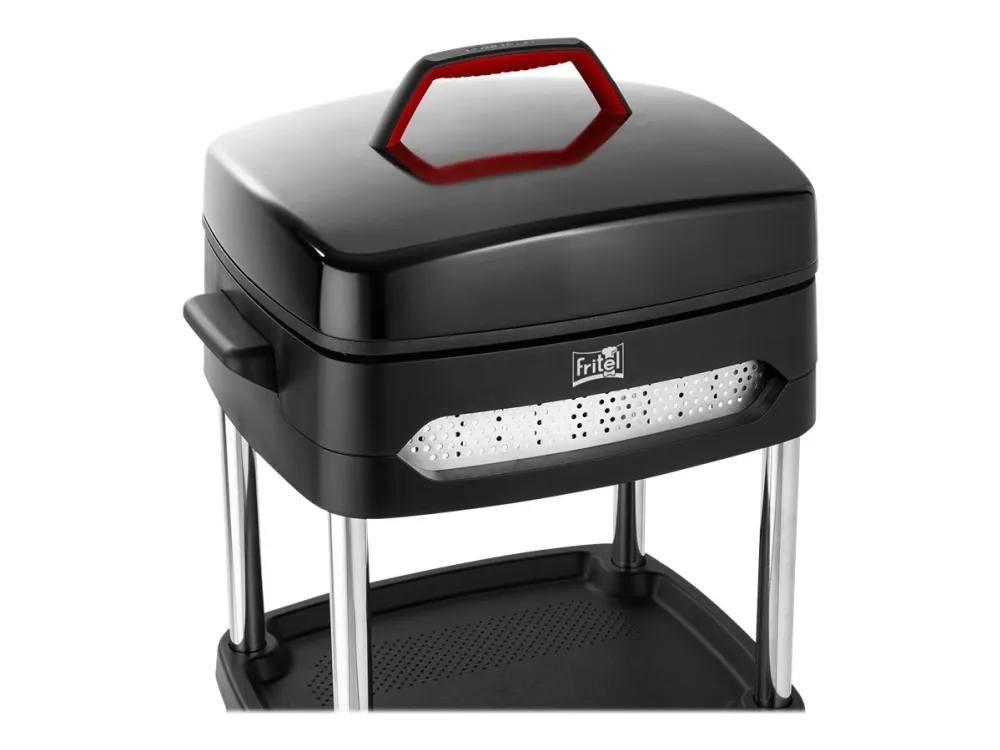FRITEL Family BBQ 3256 - Havegrill - elektrisk - 1440 cm2 - rød/sort