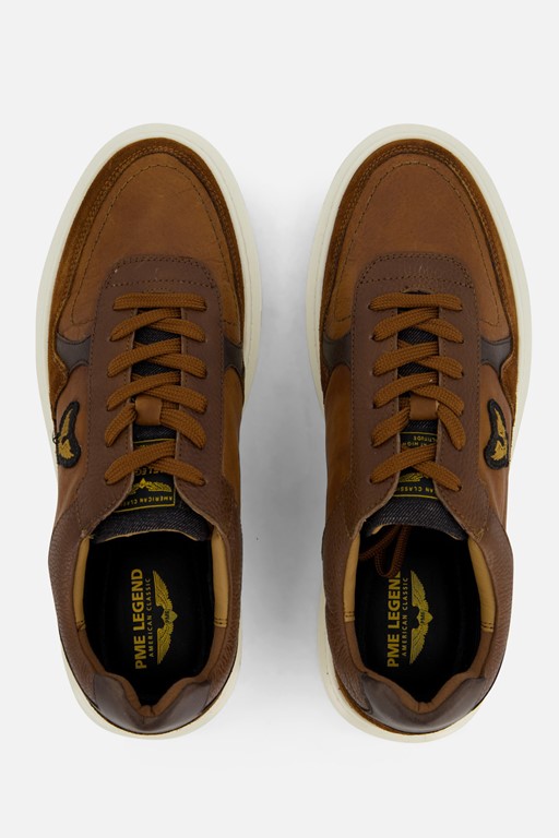 PME Legend Stoutman Sneakers cognac Leer