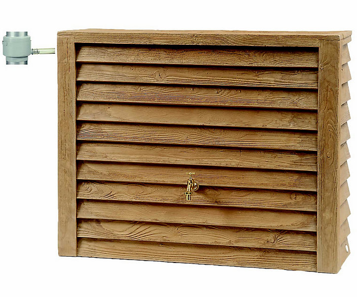 Récupérateur d'eau Garantia Woody bois clair 350L