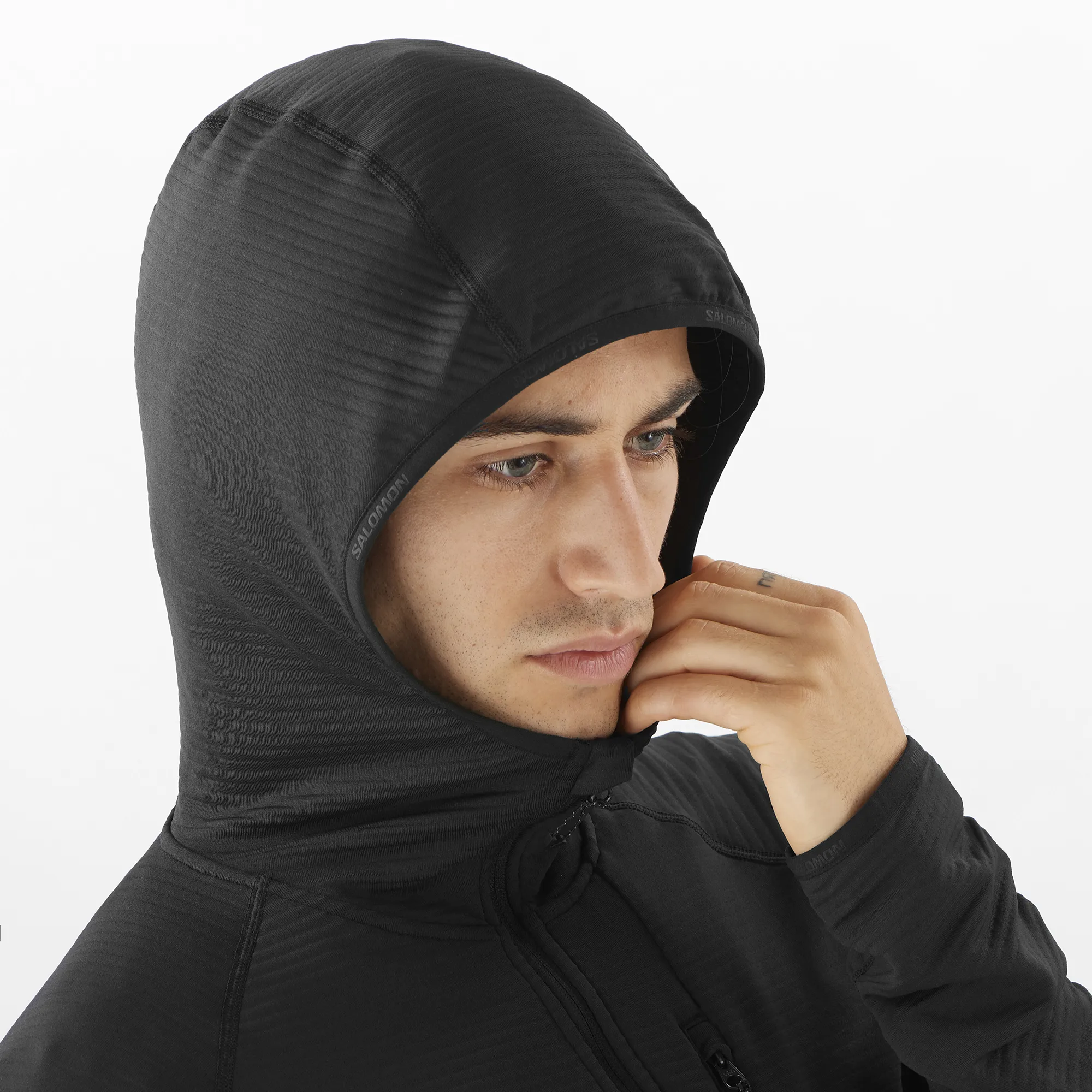 Salomon Men's Essential Lightwarm Hoodie Deep Black