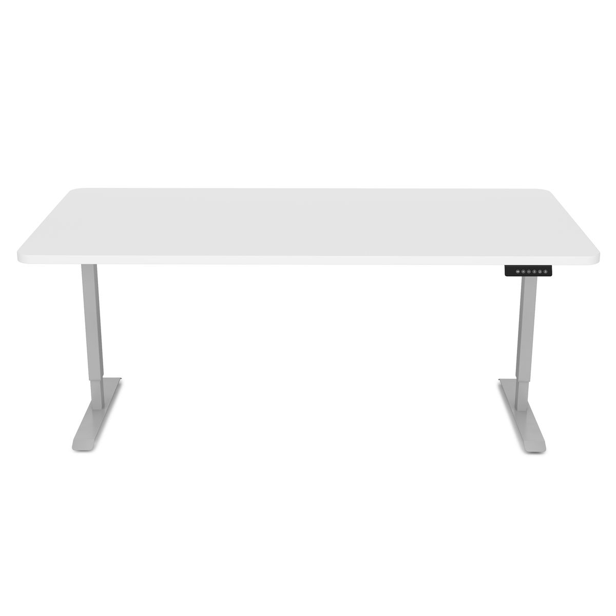 Stehpult elektrisch PREMIUM weiss/grau 160 x 80 cm