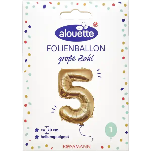ALOUETTE Folienzahlen 70cm 3-9 messing
