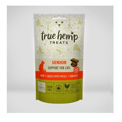 True Leaf Pet Snack Hemp Senior Sabor Frango para Gatos