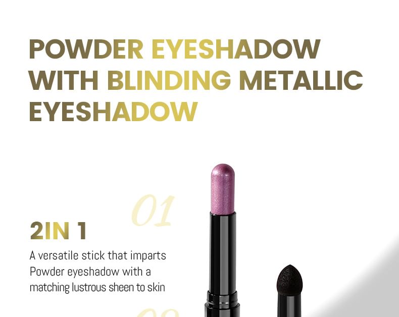 Pudaier - Dual-Ended Smokey Eyeshadow Stick - 6 kleuren