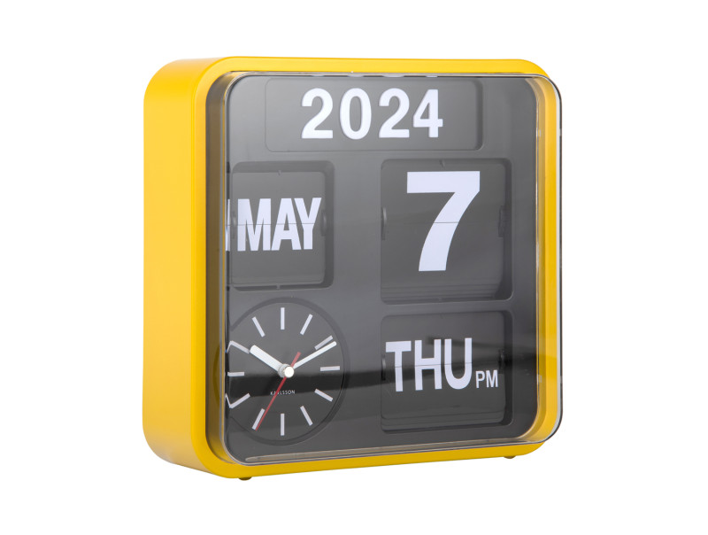 Wall Clock Mini Flip KA5364GR Green