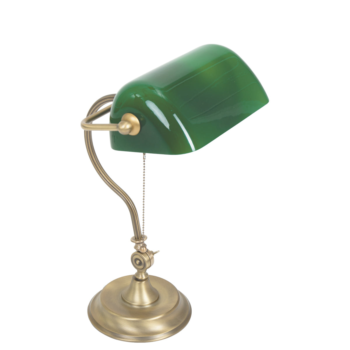 Mexlite Tafellamp Notaris Brons - Groen Fitting E27