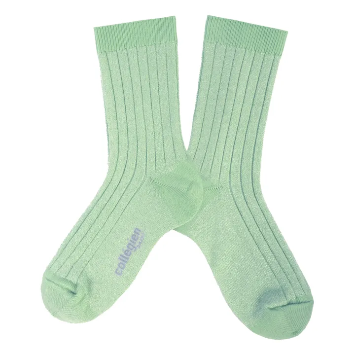 Collégien Chaussettes Victoire | Vert amande