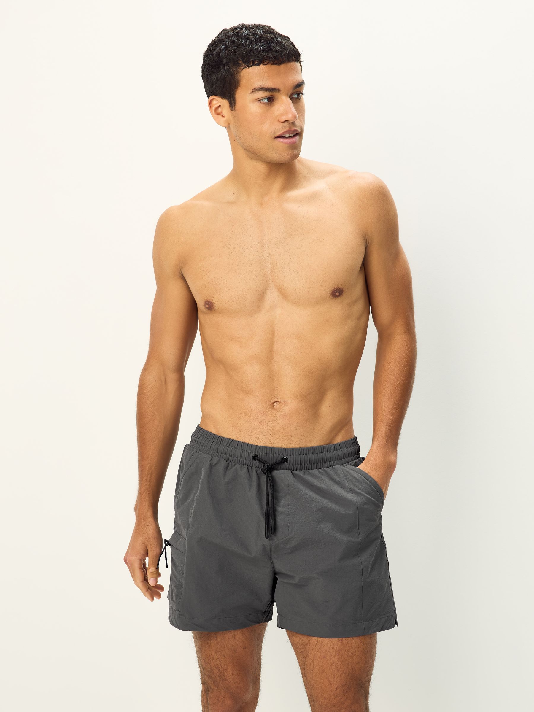 Grijs - Fashion Cargo Swim Shorts