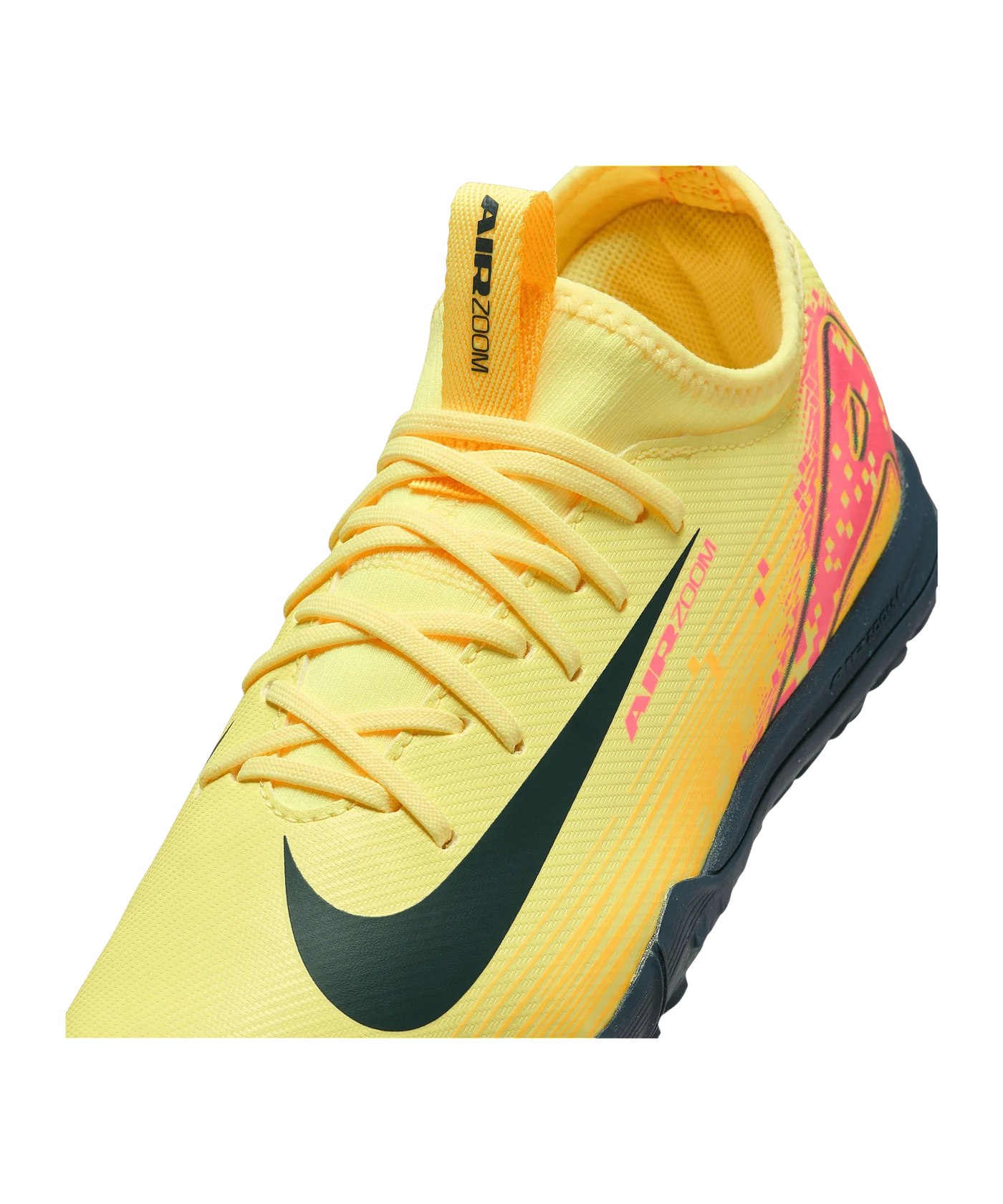 Nike Jr Air Zoom Mercurial Vapor XVI Academy TF Mbappe Signature Kids Orange Blau F800