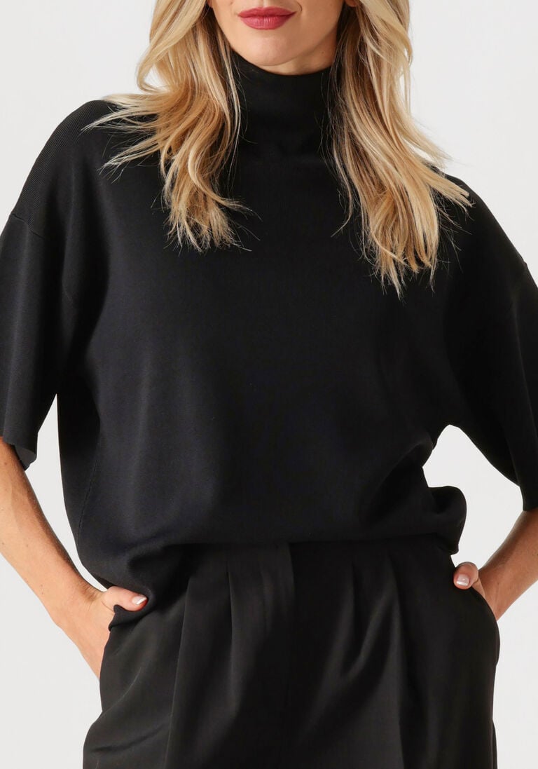 zwarte herskind t-shirt brittany knit t-shirt